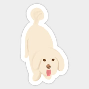 Happy Dog Face Sticker